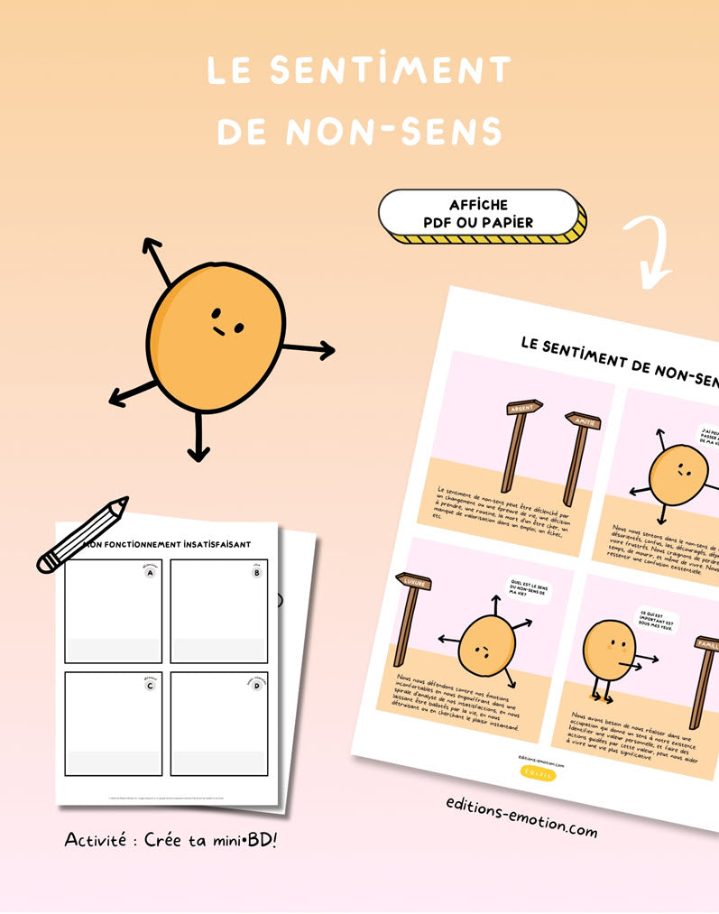 Les sentiment en BD - Non-sens | Éditions Émotion