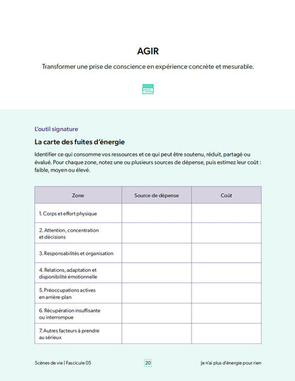 Scènes de vie | Je n’ai plus d’énergie pour rien | Éditions Émotion