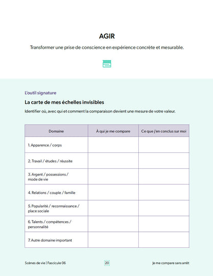 Scènes de vie | Je me compare sans arrêt | Éditions Émotion