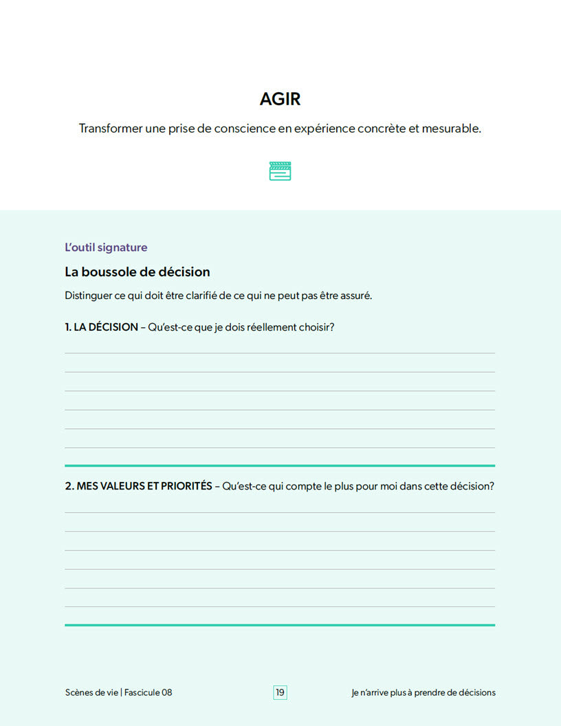 Scènes de vie | Je n’arrive plus à prendre de décisions | Éditions Émotion