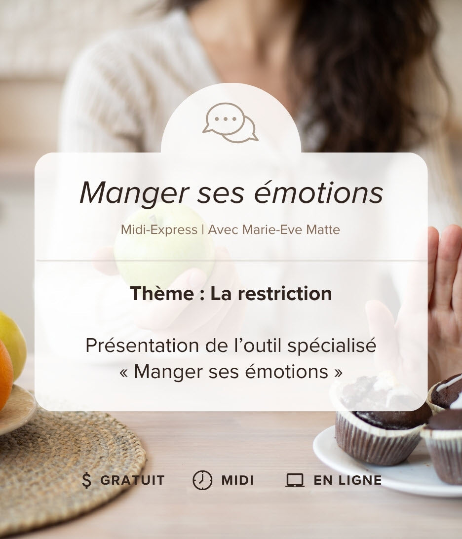 Midi-Express 🍽️ Manger ses émotions ◊ La restriction | Éditions Émotion