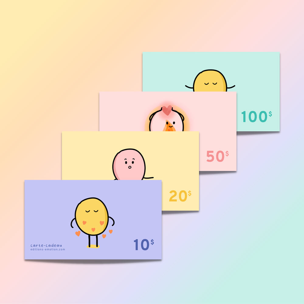 Carte-cadeau | Les Éditions Émotion